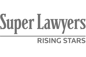 Badge - Super Lawyers - rising stars